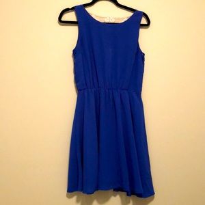 Flirty lace back dress